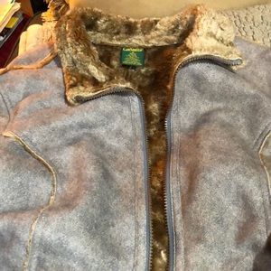 Women’s Cabela’s Faux Suede Faux Fur Lined Jacket Size XL